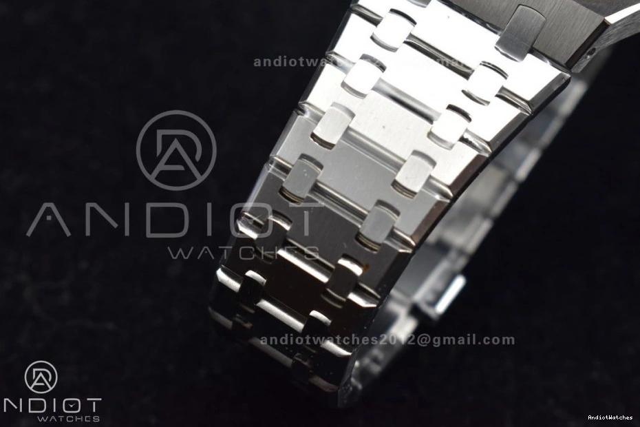 DailyWear Clone APSF Bracelet Oak SS 443 15500 Dial Edition on Super Black Royal Textured 1:1 A4302 SS 41mm Best 0122